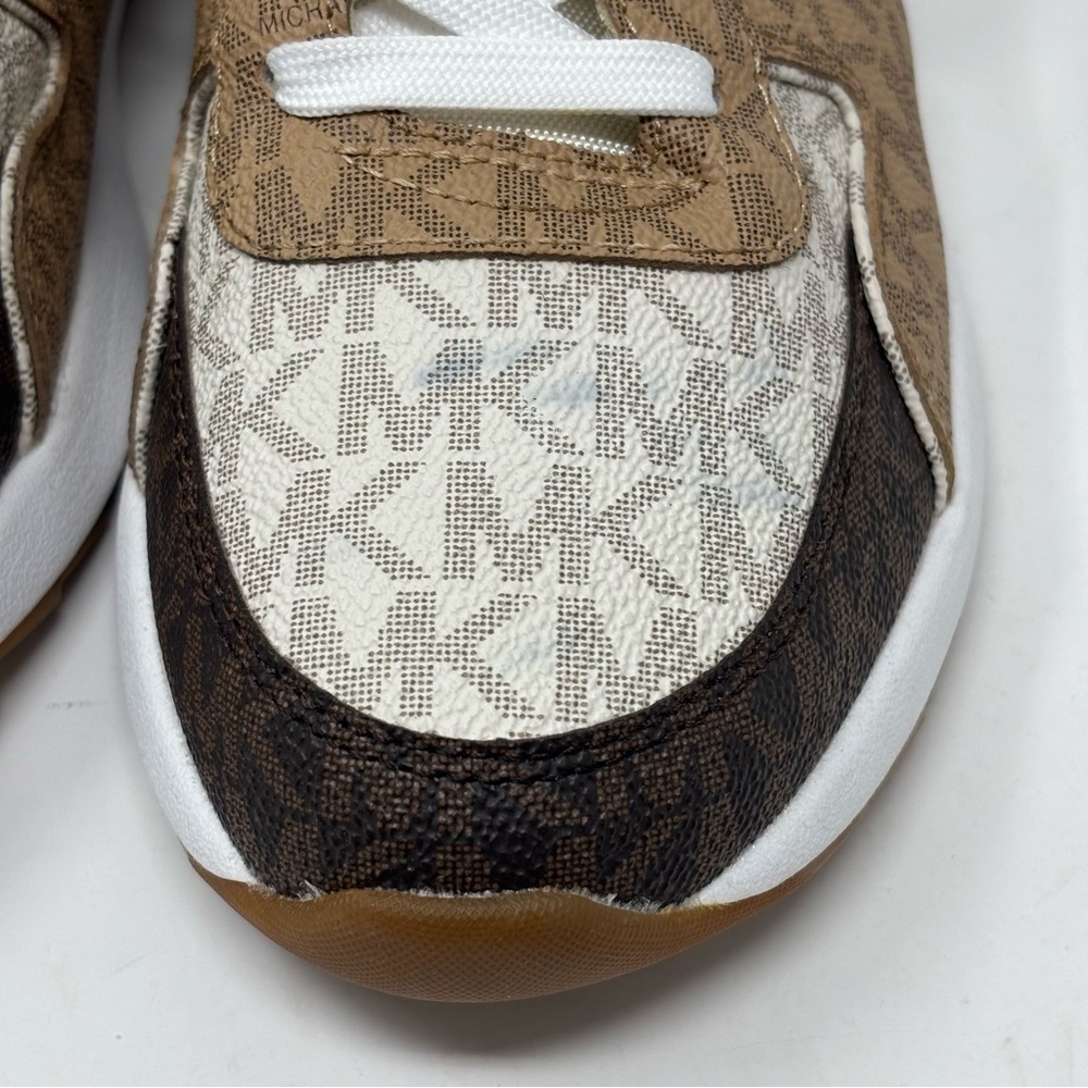 MICHAEL Michael Kors All Over Logo Print Sneakers Size 7.5 - Picture 8 of 12